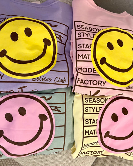 Keep it Smile Pullover Sweater Sweatshirt mehrere Farben