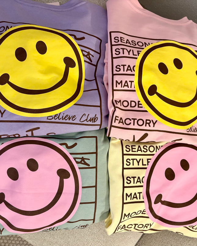 Keep it Smile Pullover Sweater Sweatshirt mehrere Farben