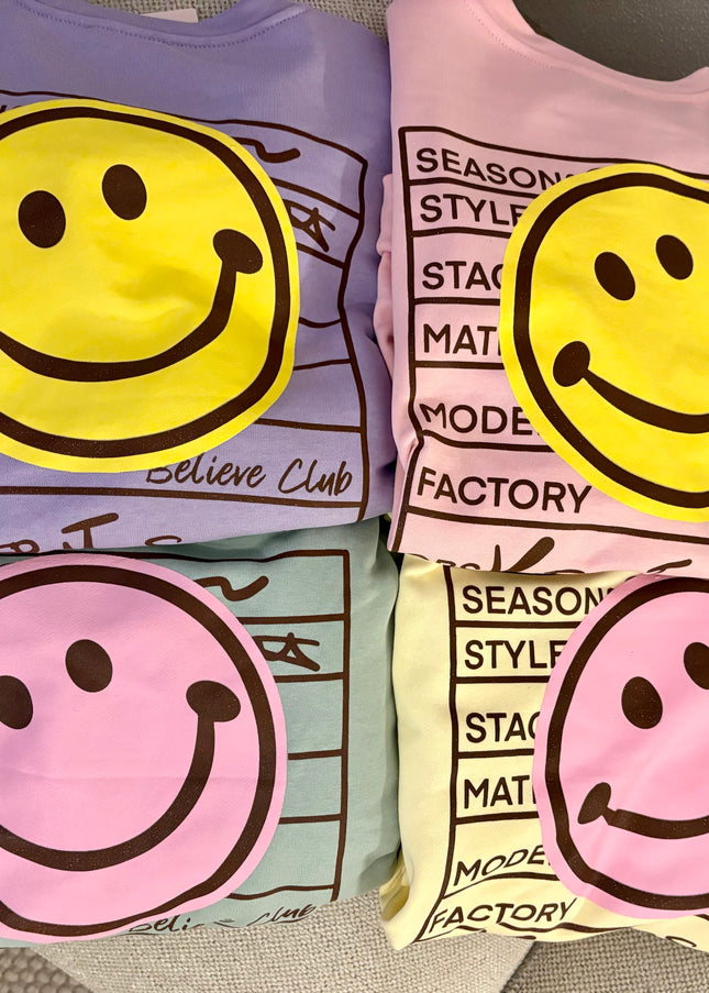 Keep it Smile Pullover Sweater Sweatshirt mehrere Farben