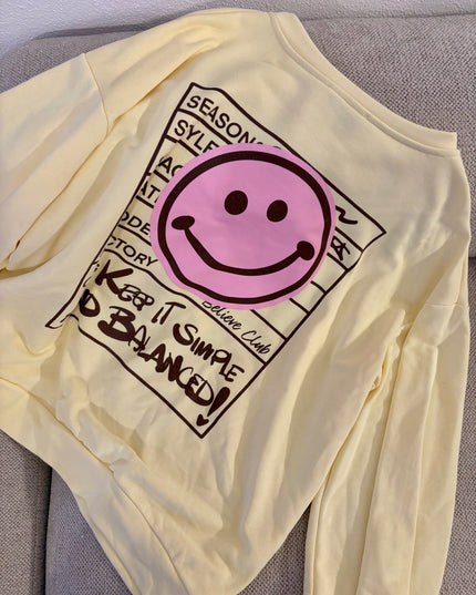 Keep it Smile Pullover Sweater Sweatshirt mehrere Farben