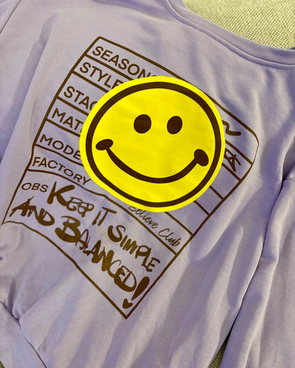 Keep it Smile Pullover Sweater Sweatshirt mehrere Farben