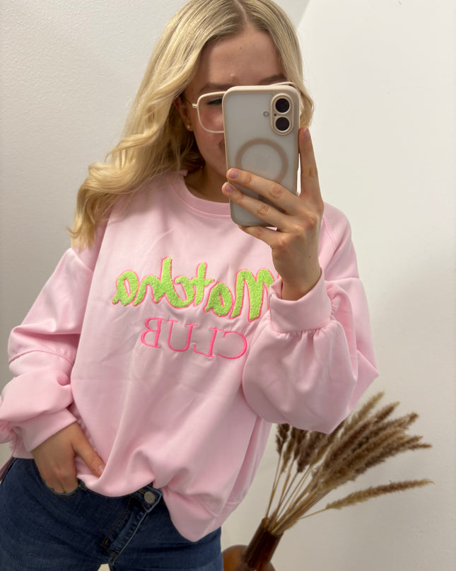 Matcha Club Pullover Rosa Gelb Farbauswahl