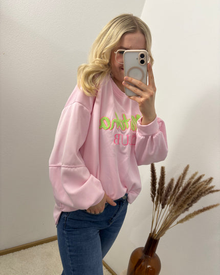 Matcha Club Pullover Rosa Gelb Farbauswahl
