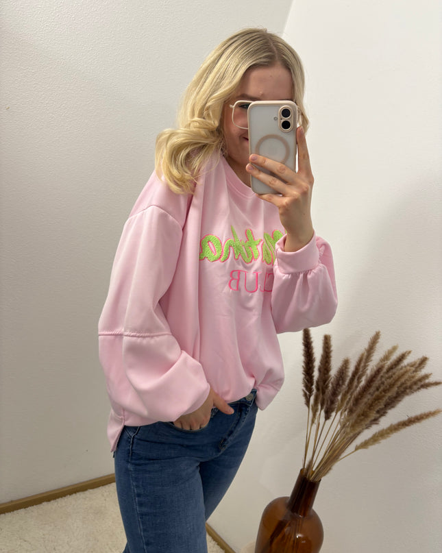 Matcha Club Pullover Rosa Gelb Farbauswahl
