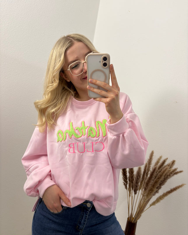 Matcha Club Pullover Rosa Gelb Farbauswahl