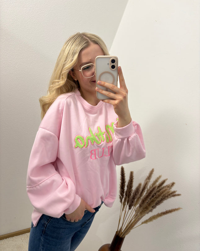 Matcha Club Pullover Rosa Gelb Farbauswahl