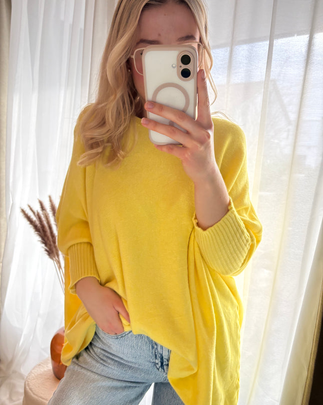 Longpullover Good Vibes Pullover mehrere Farben Gr. 36-50