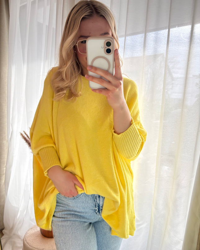 Longpullover Good Vibes Pullover mehrere Farben Gr. 36-50