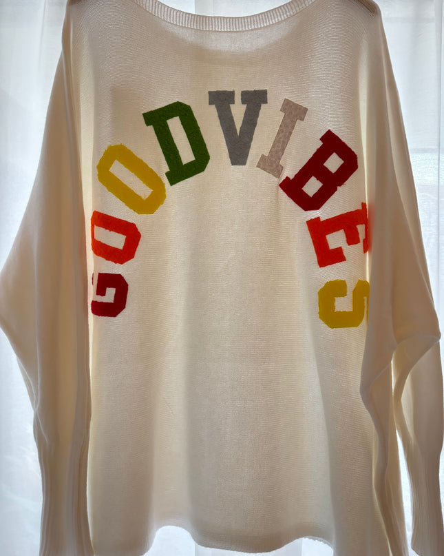 Longpullover Good Vibes Pullover mehrere Farben Gr. 36-50