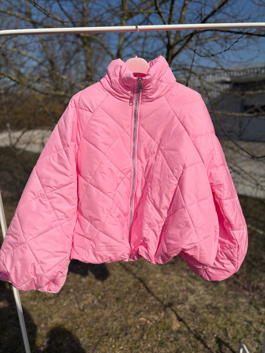Pufferjacke Cloudy mit Reißverschluss Rosa, Taupe, Beige, Koralle, Mint
