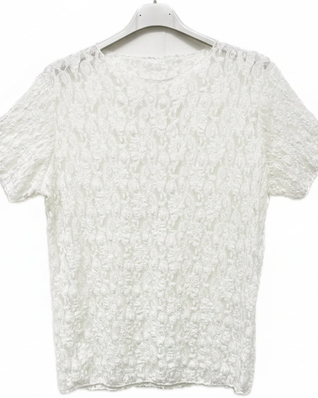 T-Shirt mit Spitze Spitzenshirt Rosi verschiedene Farben