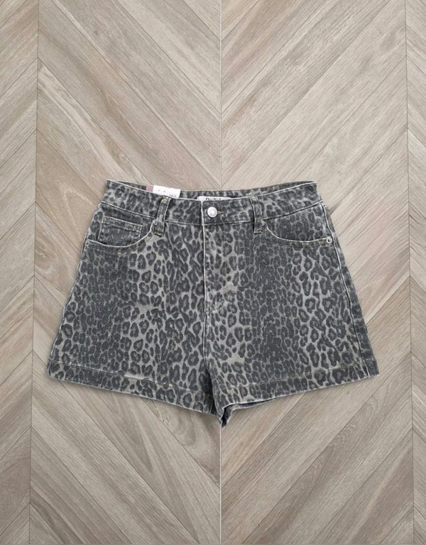 Jeansshort Leo Leoparden Shorts