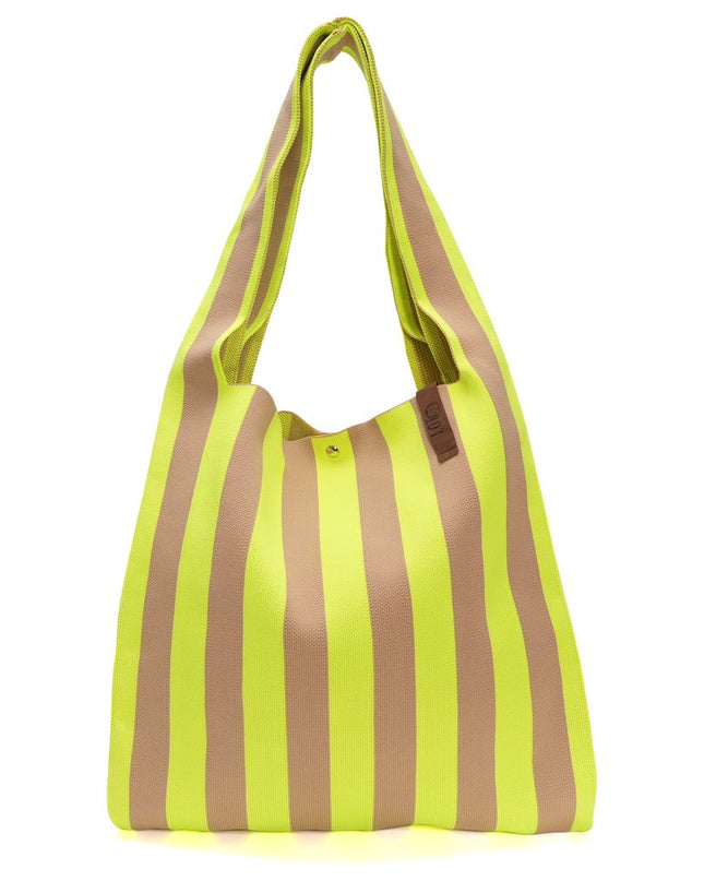 Shopper Lois Beige Neongelb