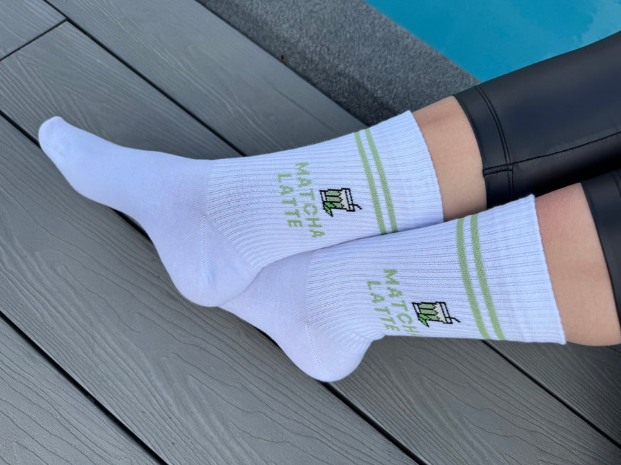 Matcha Latte Socken Tennissocken